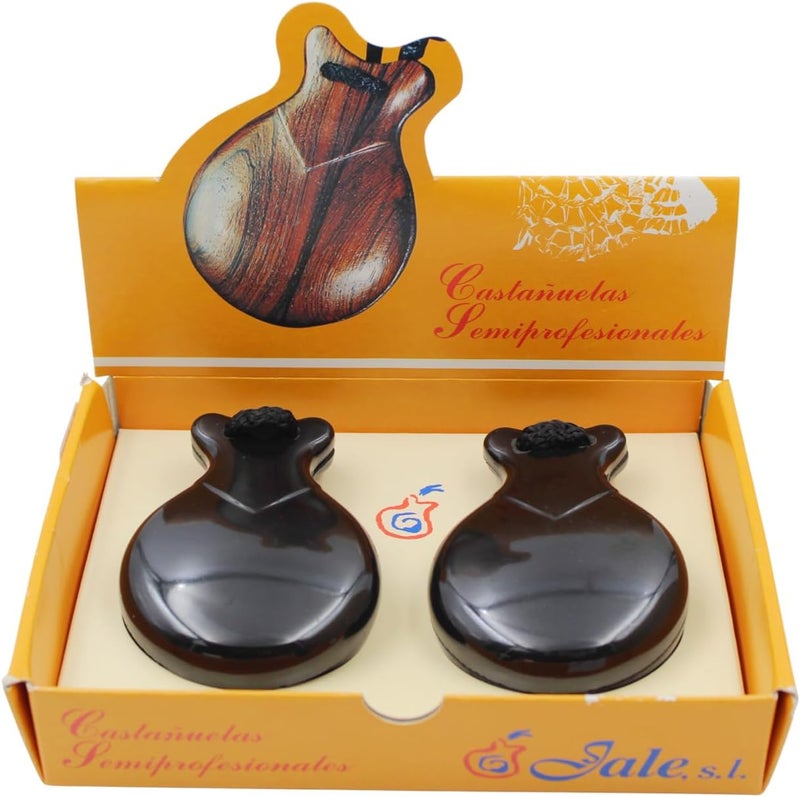 Jale Semi-Professional Flamenco Spanish Pollopas Castanets - Black Plastic, Authentic Sound, Lightweight & Durable for Dance Performances and Practice (#5) - Image 5